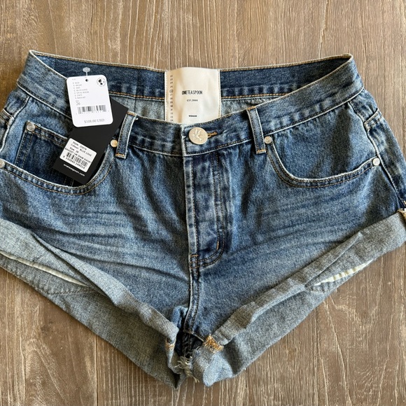 NWT One Teaspoon Bandit low waist shorts sz 26 - Picture 3 of 7